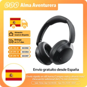 QCY H3 Pro ANC auriculares inalámbricos 50dB cancelación de ruido auriculares de Audio espacial de alta resolución con LDAC Bluetooth 5,4 auriculares sobre la oreja